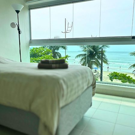 Apartamento Vista Para O Mar E Pe Na Areia Guarujá Exterior foto