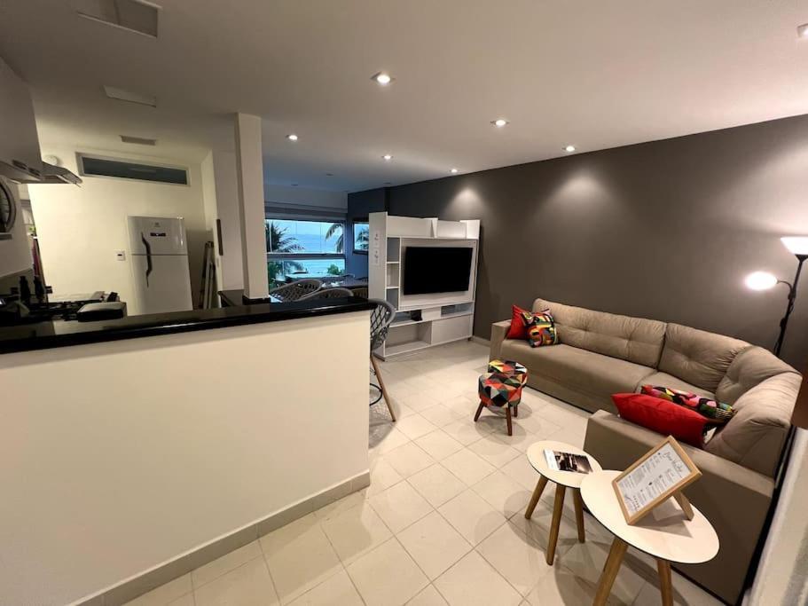 Apartamento Vista Para O Mar E Pe Na Areia Guarujá Exterior foto