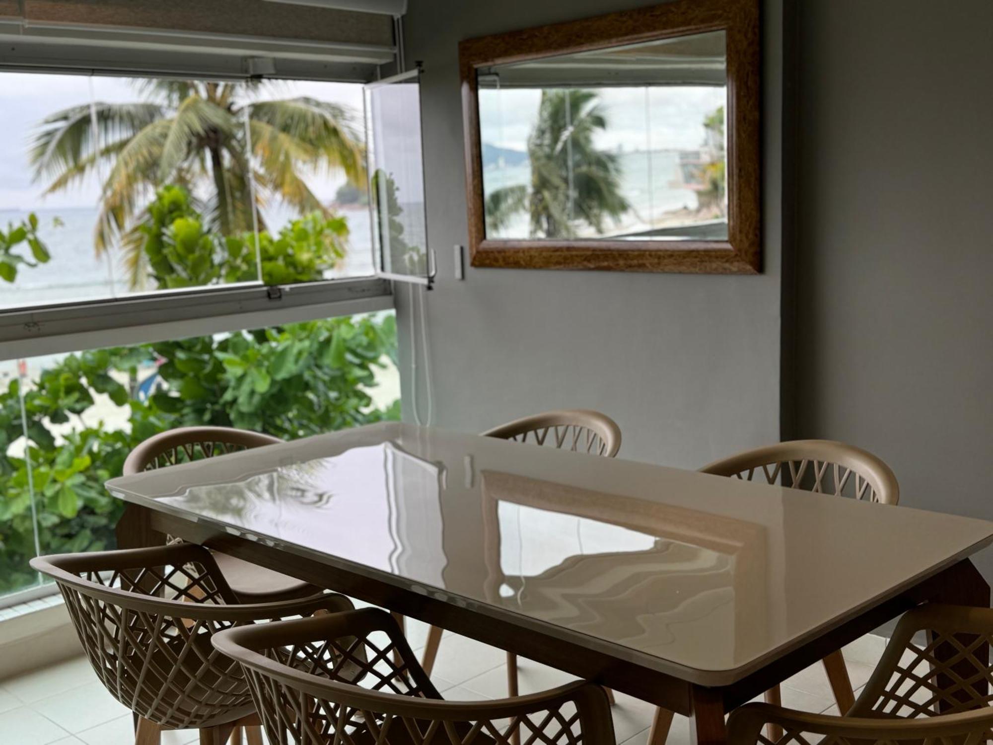 Apartamento Vista Para O Mar E Pe Na Areia Guarujá Exterior foto