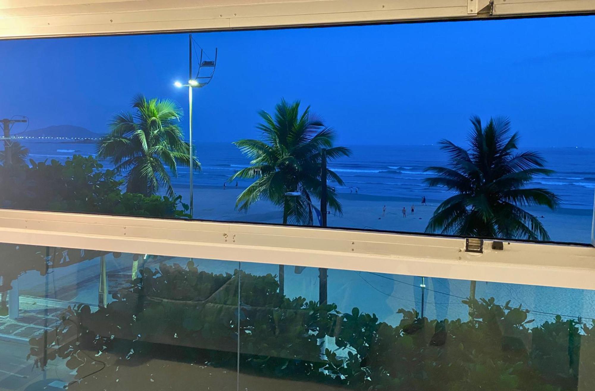 Apartamento Vista Para O Mar E Pe Na Areia Guarujá Exterior foto
