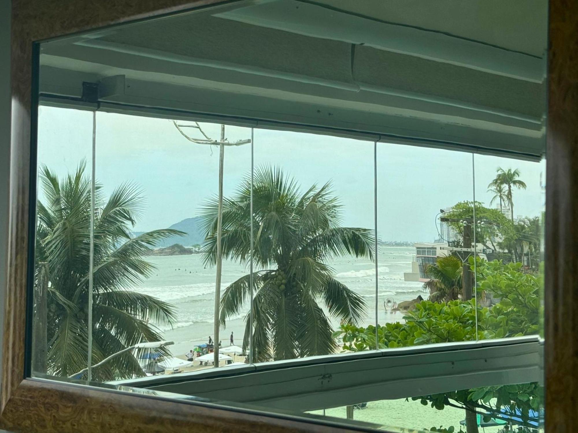 Apartamento Vista Para O Mar E Pe Na Areia Guarujá Exterior foto