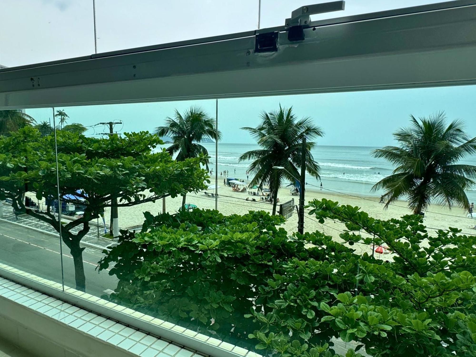 Apartamento Vista Para O Mar E Pe Na Areia Guarujá Exterior foto